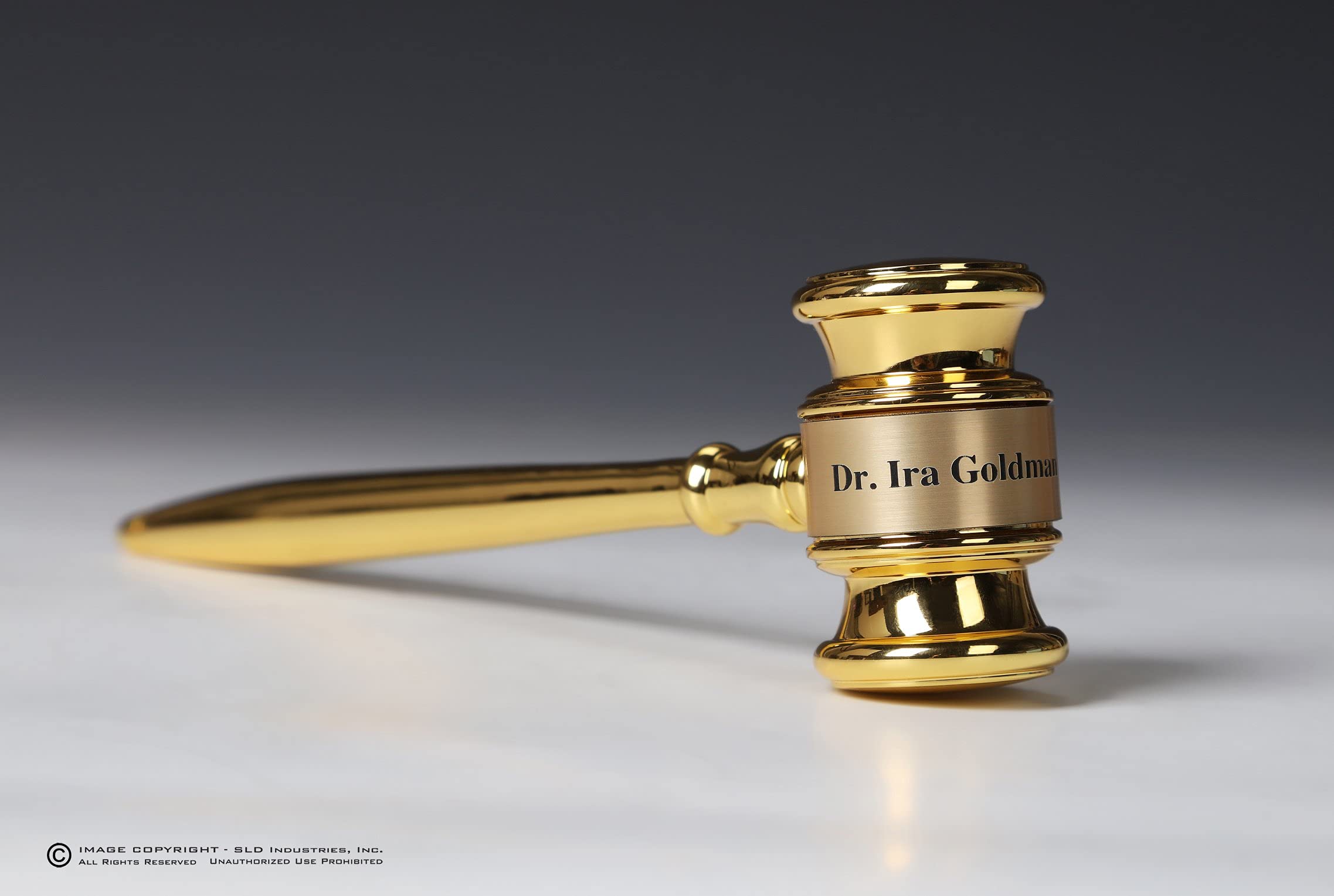 Solid Brass Gavel with Rosewood Gift Box - Custom Engraved Plate & Band - Perfect Lawyer, Judge, Mayor & City Council Gift - Ideal for Courtrooms, Ceremonies & Official Events