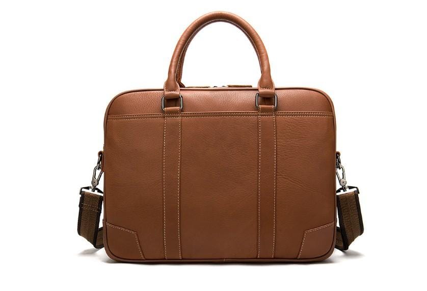 Stylish Brown Leather Messenger Bag for Women - Professional Business Satchel - Perfect for Office, Travel & Daily Commute