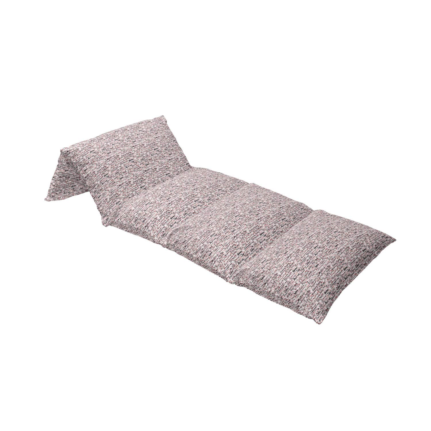Ambesonne Modern Floor Pillow Lounger Cover - Ink Handwritten World Capitals & Fashion Words Art Print, 88