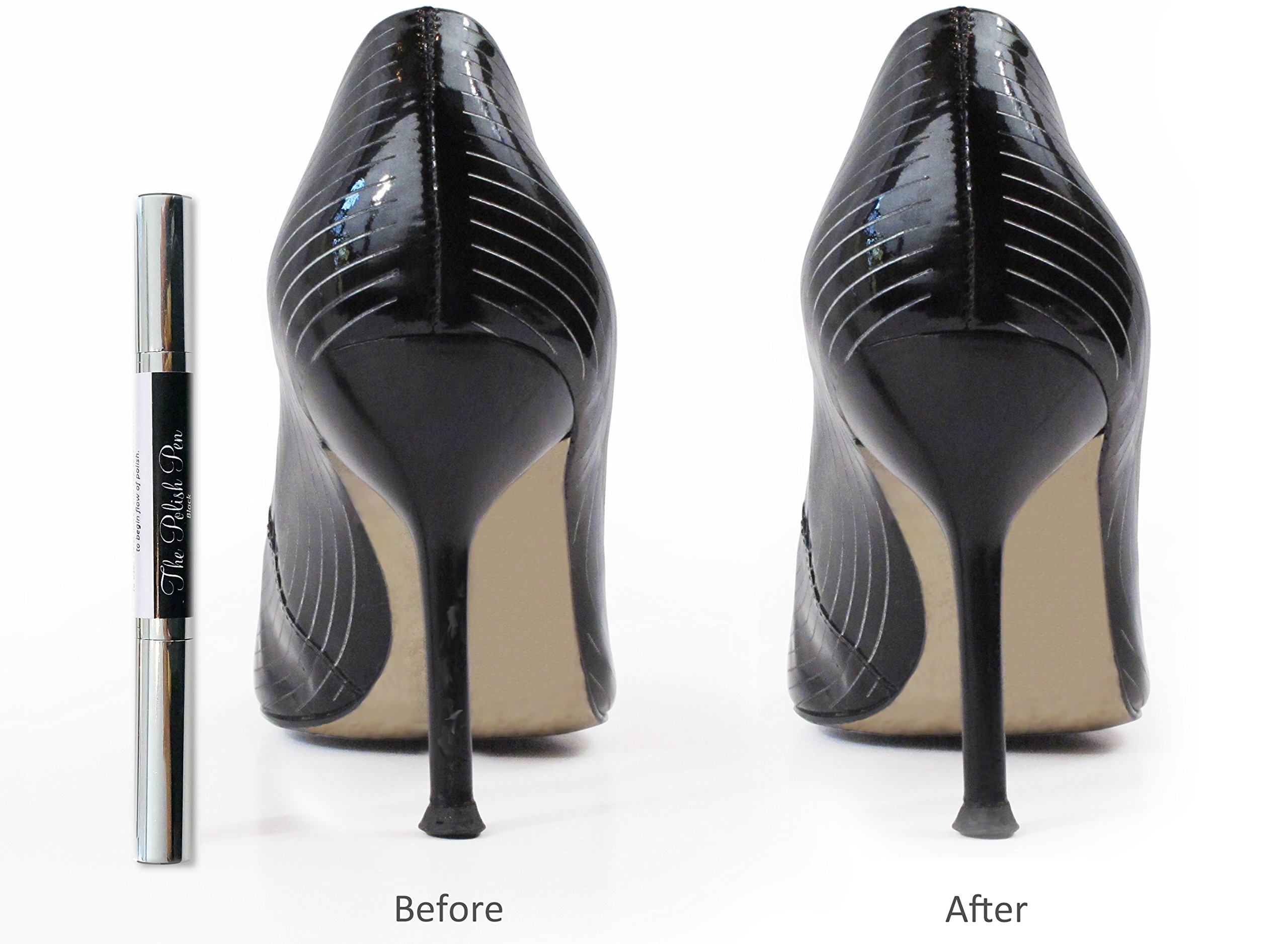 Premium Shoe Polish Pen - Quick & Easy Shoe & Boot Polish for Travel (Clear) - Perfect for On-the-Go Shine & Touch-Ups at Work, Travel or Events