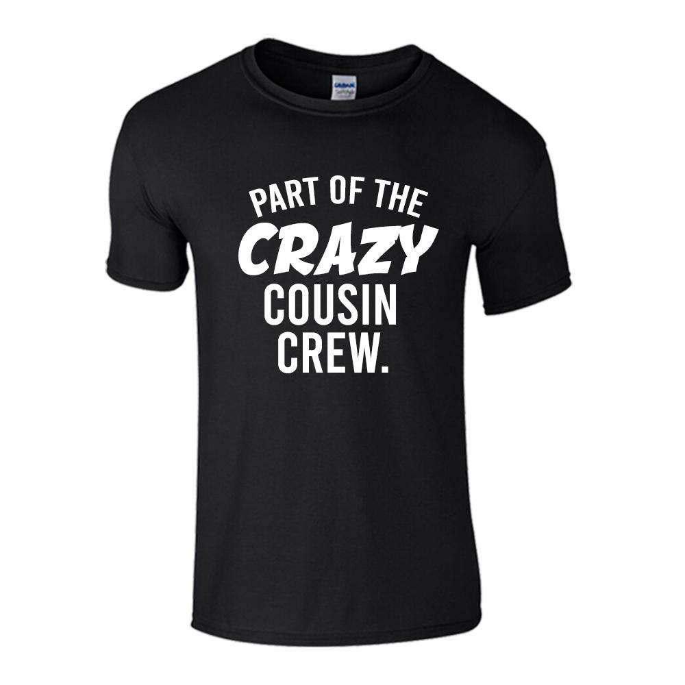 Crazy Cousin Crew Neck T-Shirts (MRK X) - Comfortable Cotton Tees for Casual Wear, Family Outings, and Fun Events