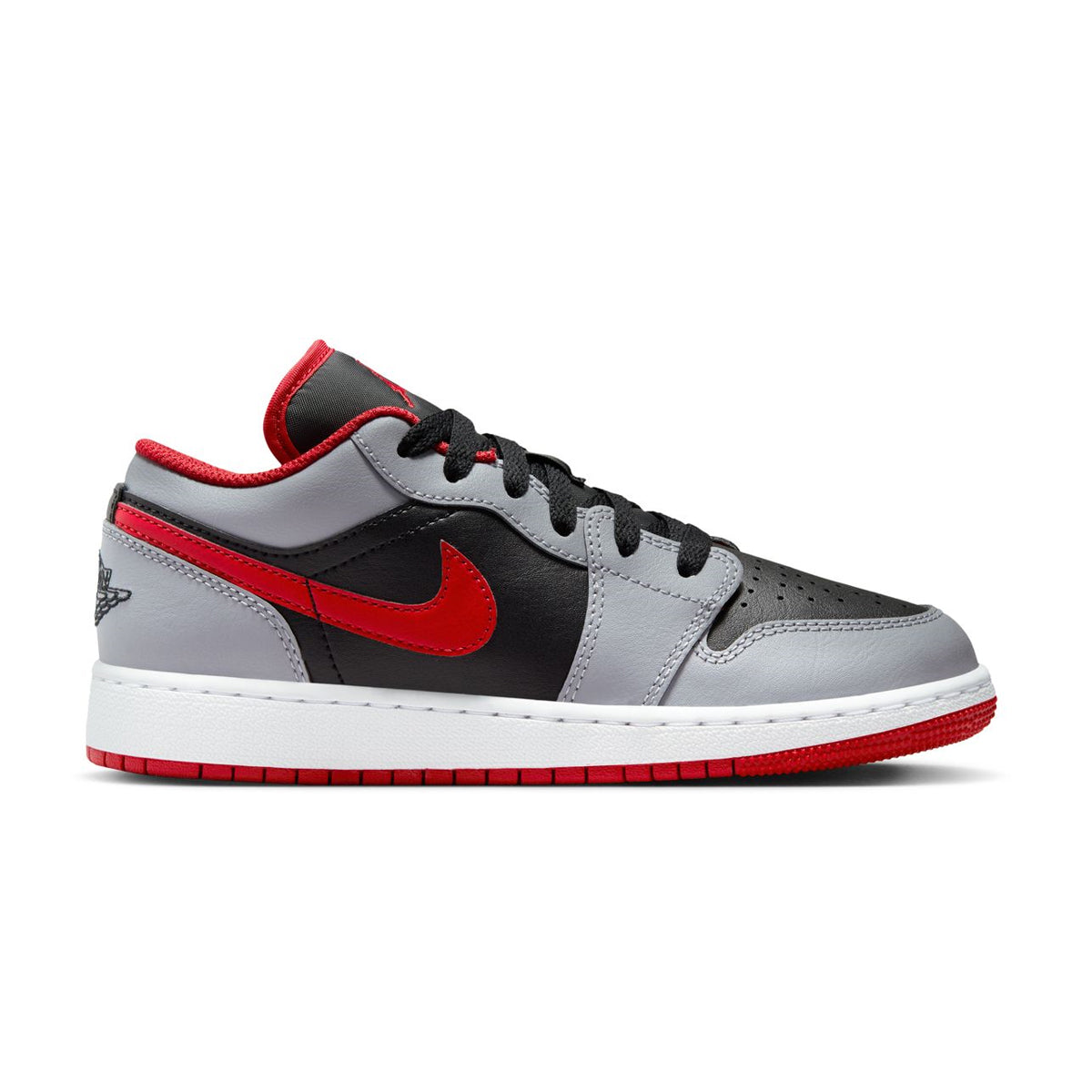Air Jordan 1 Low 'Black Light Smoke Grey' Sneakers - Men's Basketball Shoes for Casual Wear & Street Style Fashion