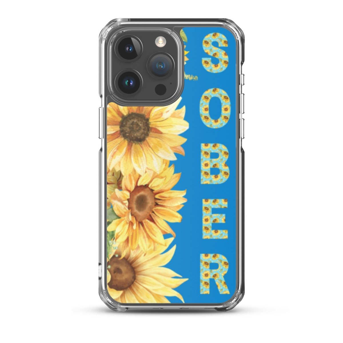 SOBER Sunflower iPhone Case with MagSafe® - Elegant Chinoiserie Floral Design for iPhone 13/14/15 Pro Max - Perfect for Everyday Use, Gift Giving & Travel Protection