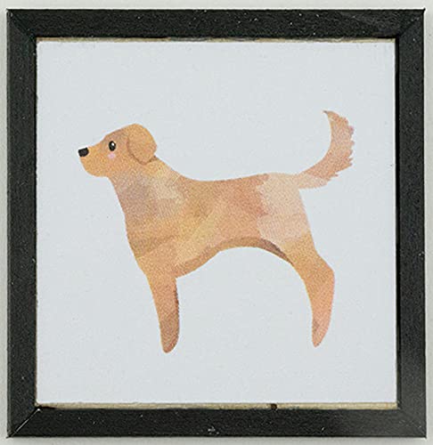 Labrador Retriever Miniature Dog Figurine - Handcrafted Dollhouse Decor | Perfect for Miniature Scenes, Pet Lover Gifts & Collectible Displays