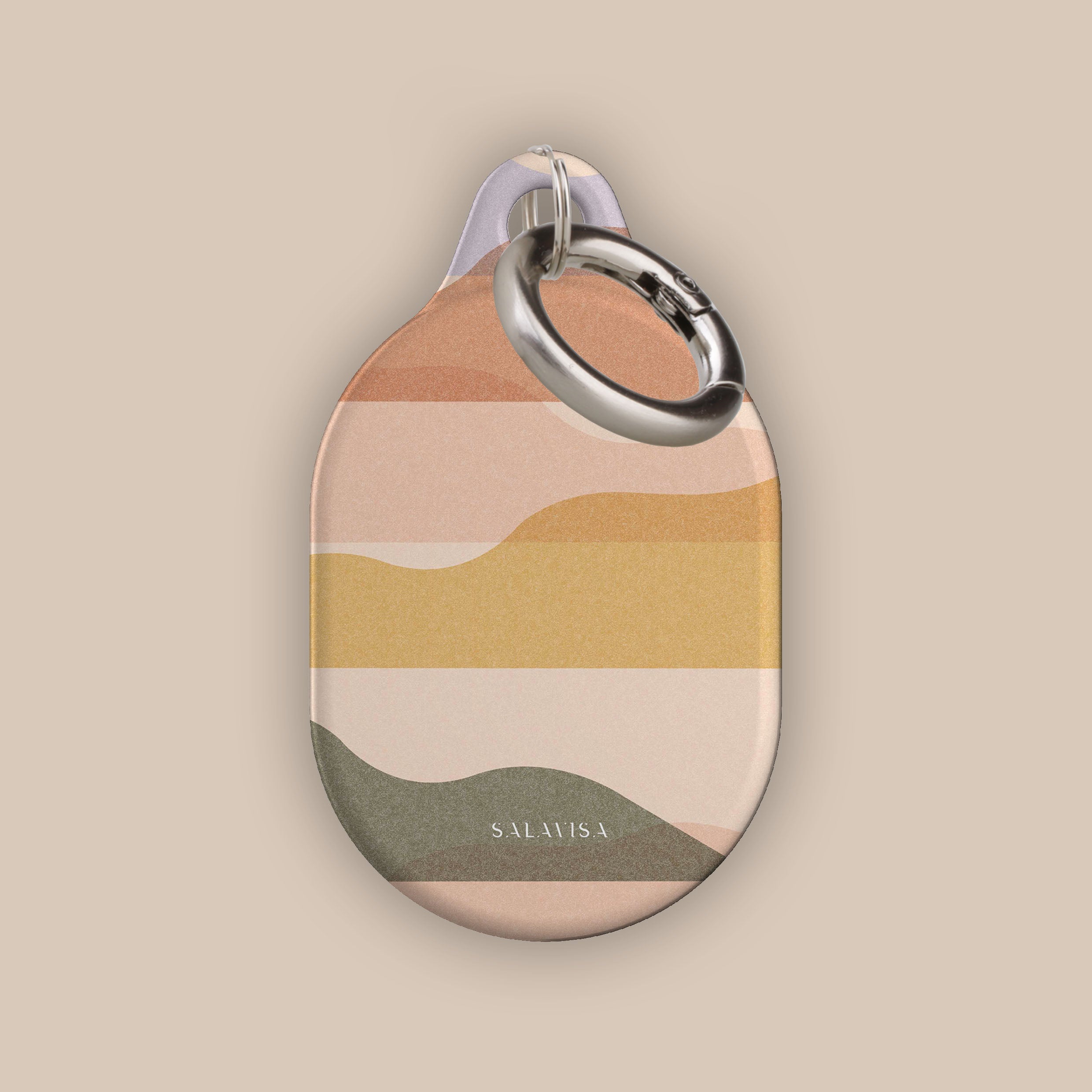 Cloudy Layers AirTag Holder - Sleek & Secure Keychain for Apple AirTag - Perfect for Keys, Wallets & Bags