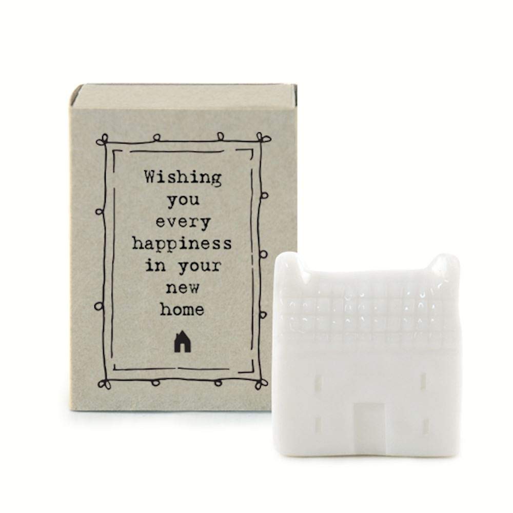 East of India MINI Matchbox - 'Wishing You Every Happiness in Your New Home' Keepsake Gift Box | Thoughtful Housewarming Present for New Homeowners | Perfect Letterbox Gift for Moving In, Home Decor & Special Occasions