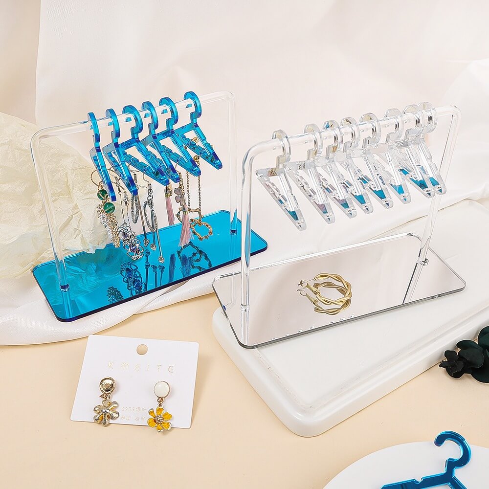 Mini Rack Earrings Holder - Jewelry Organizer for Studs, Hoops & Dangle Earrings - Perfect for Travel, Vanity & Gift Giving