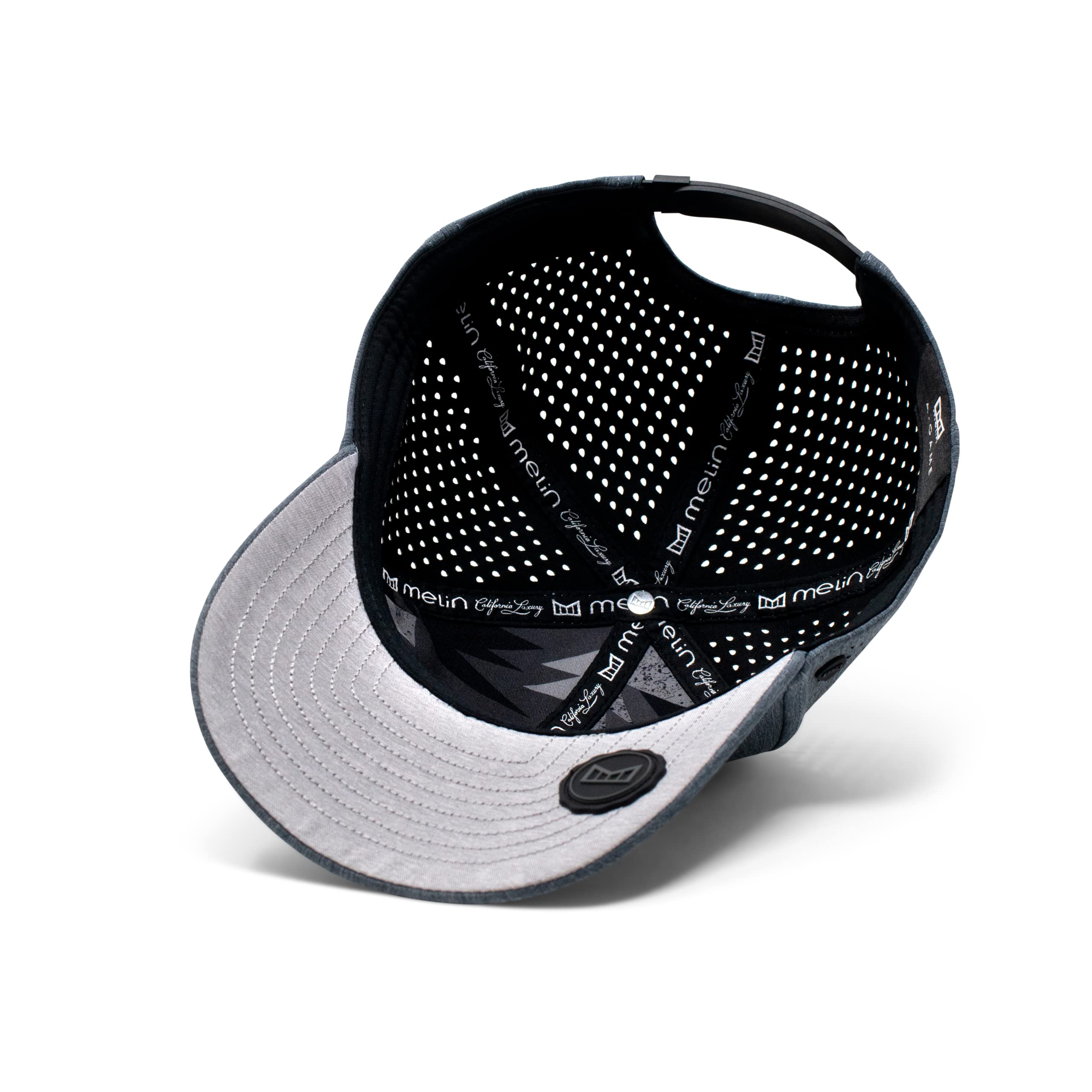 **Melin A-Game Hydro Performance Snapback Hat - Water-Resistant Baseball Cap for Men & Women - Golf, Running, Workout & Outdoor Activities**