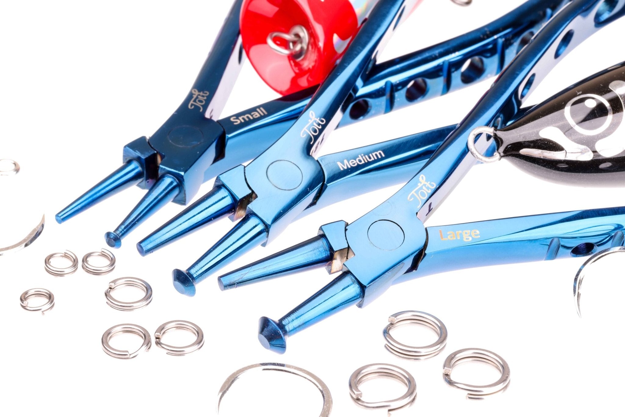 Premium Toit Fishing Split Ring Pliers - Heavy Duty Stainless Steel Hook & Split Ring Tool for Tackle Box - Perfect for Lure Making, Jewelry Repair & Keychain DIY Projects