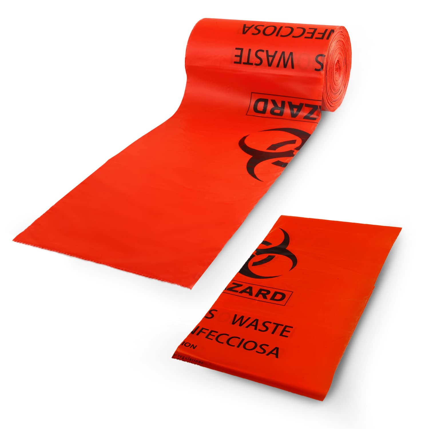 **Heavy-Duty 10-Gallon Biohazard Bags – 50-Pack Medical-Grade Waste Disposal Bags for Hospitals, Clinics & Labs – Thick & Durable Safety Trash Bags for Biohazard Waste Management**    *(Use Cases: Ideal for medical facilities, laboratories, and healthcare waste disposal to ensure safe and compliant biohazard waste handling.)*