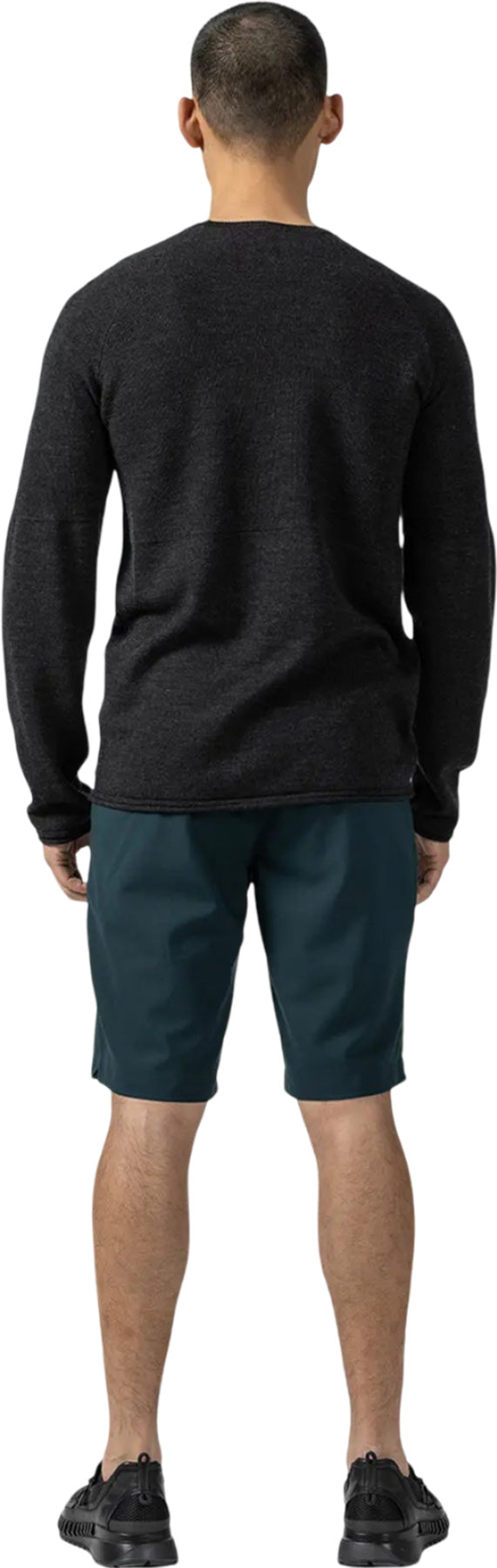 14 Gauge Merino Wool Long Sleeve Crewneck Sweater for Men - Warm Winter Layering & Casual Office Wear