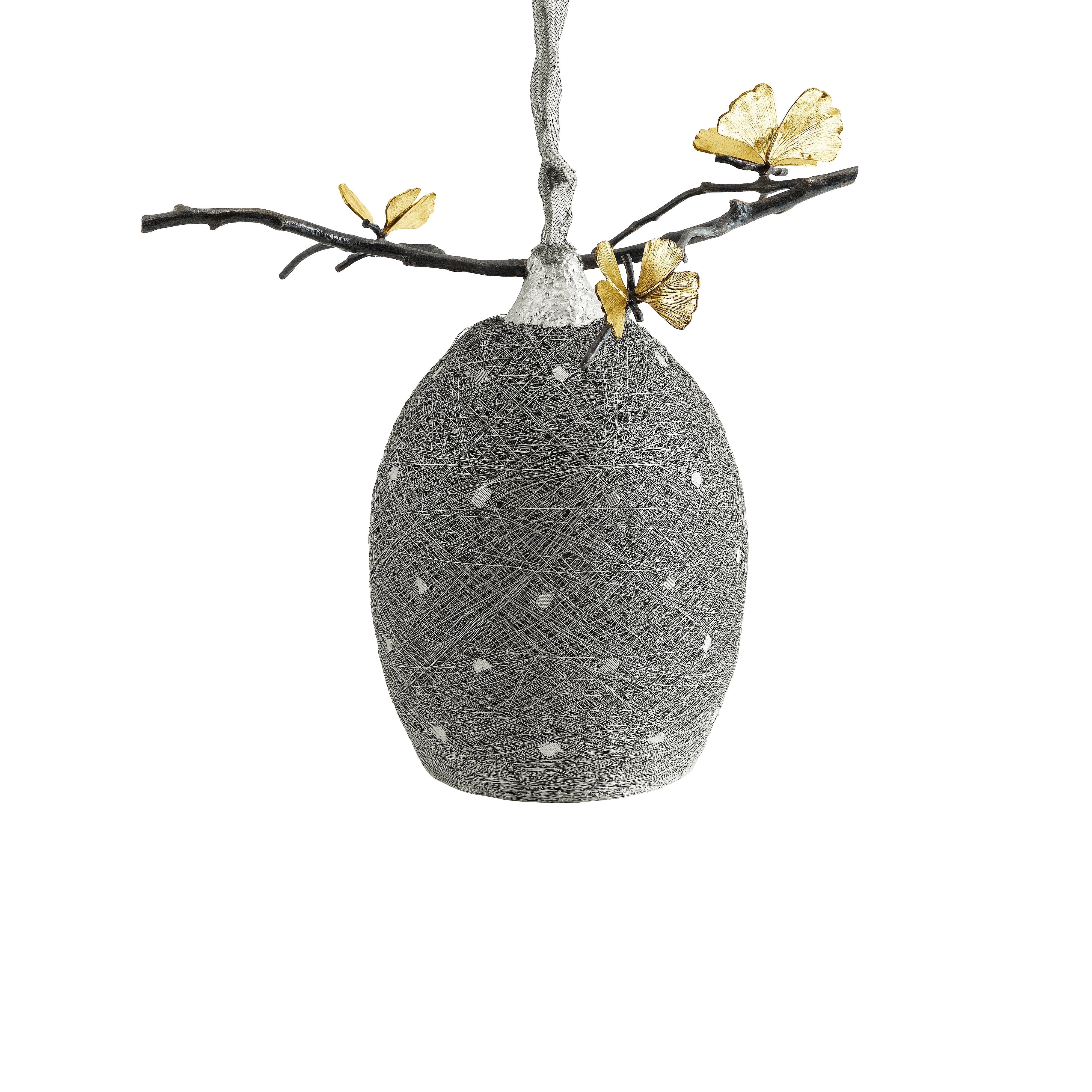 Modern Cocoon Pendant Light - Handwoven Rattan Hanging Lamp for Dining Room, Bedroom, or Living Room - Boho Chic Home Decor with Warm Ambient Lighting