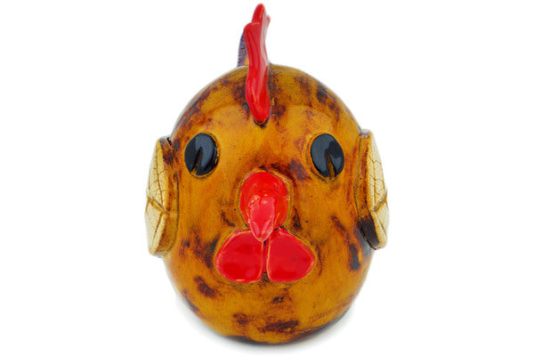 10 Honey Brown Chicken Figurines - Handcrafted Farmhouse Decor for Kitchen, Garden & Country Home Decorating