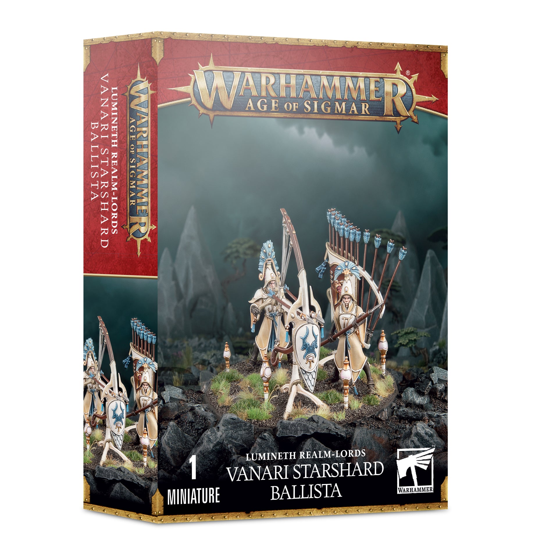 Age of Sigmar Lumineth Realm Lords: Vanari Starshard Ballista - Warhammer Fantasy Miniature for Tabletop Gaming & Battle Scenes