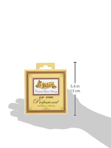 La Bella 413P Professional Studio Recording Classical Guitar Strings - Medium Tension (29-42) - Perfect for Recording Sessions & Live Performances
