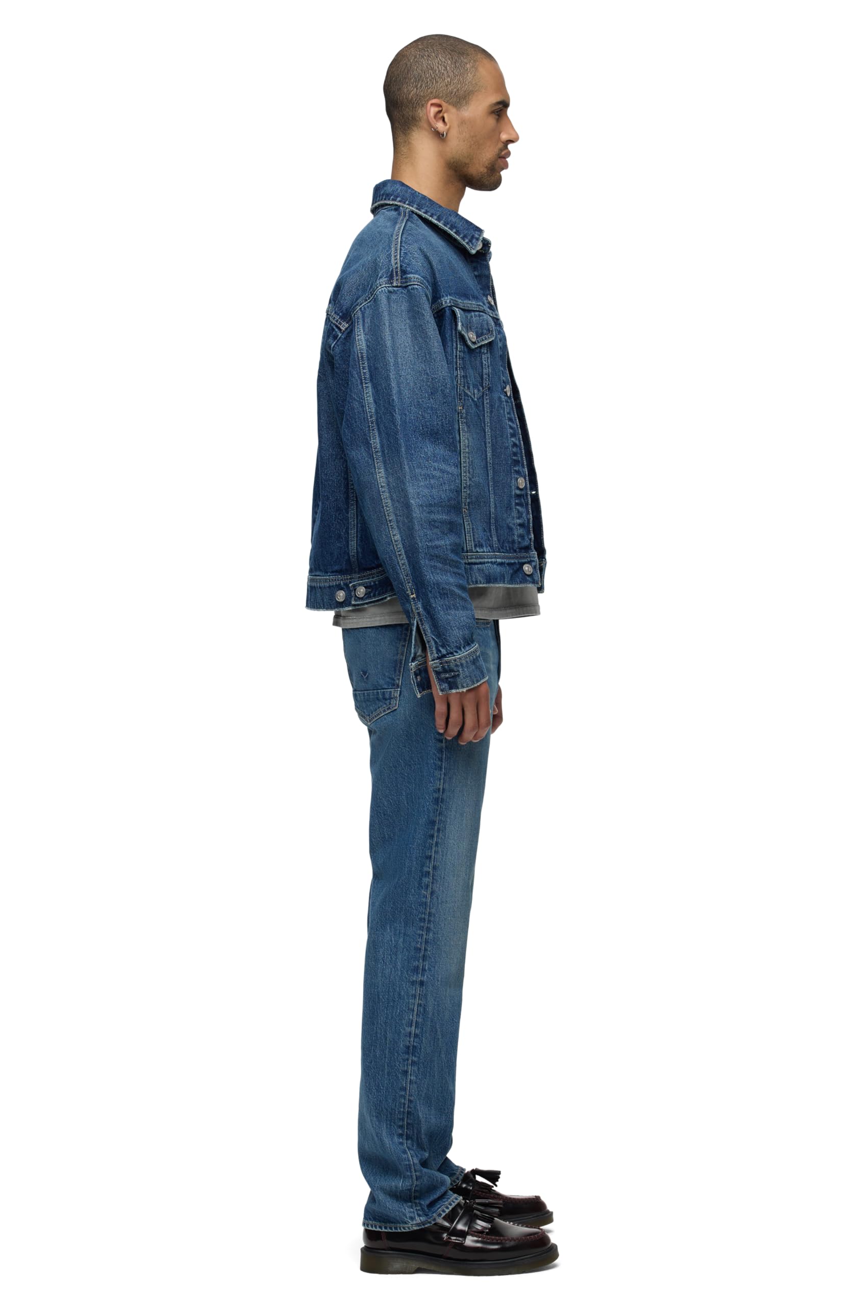 HUDSON Men's Wes Straight Leg Jean - Classic Comfort Denim Pants for Casual Wear & Everyday Style
