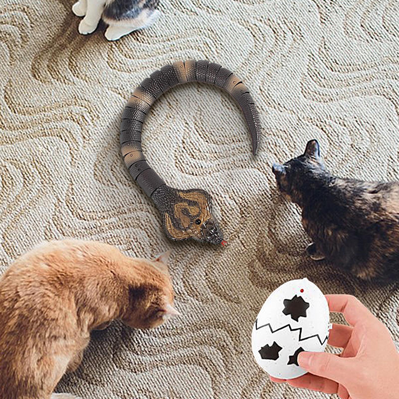 Remote Control Electric Snake Toy - Smart RC Animal Toy with Dual Sensor & Obstacle Avoidance for Kids & Adults - Perfect for Halloween Pranks, Pet Training & Interactive Play