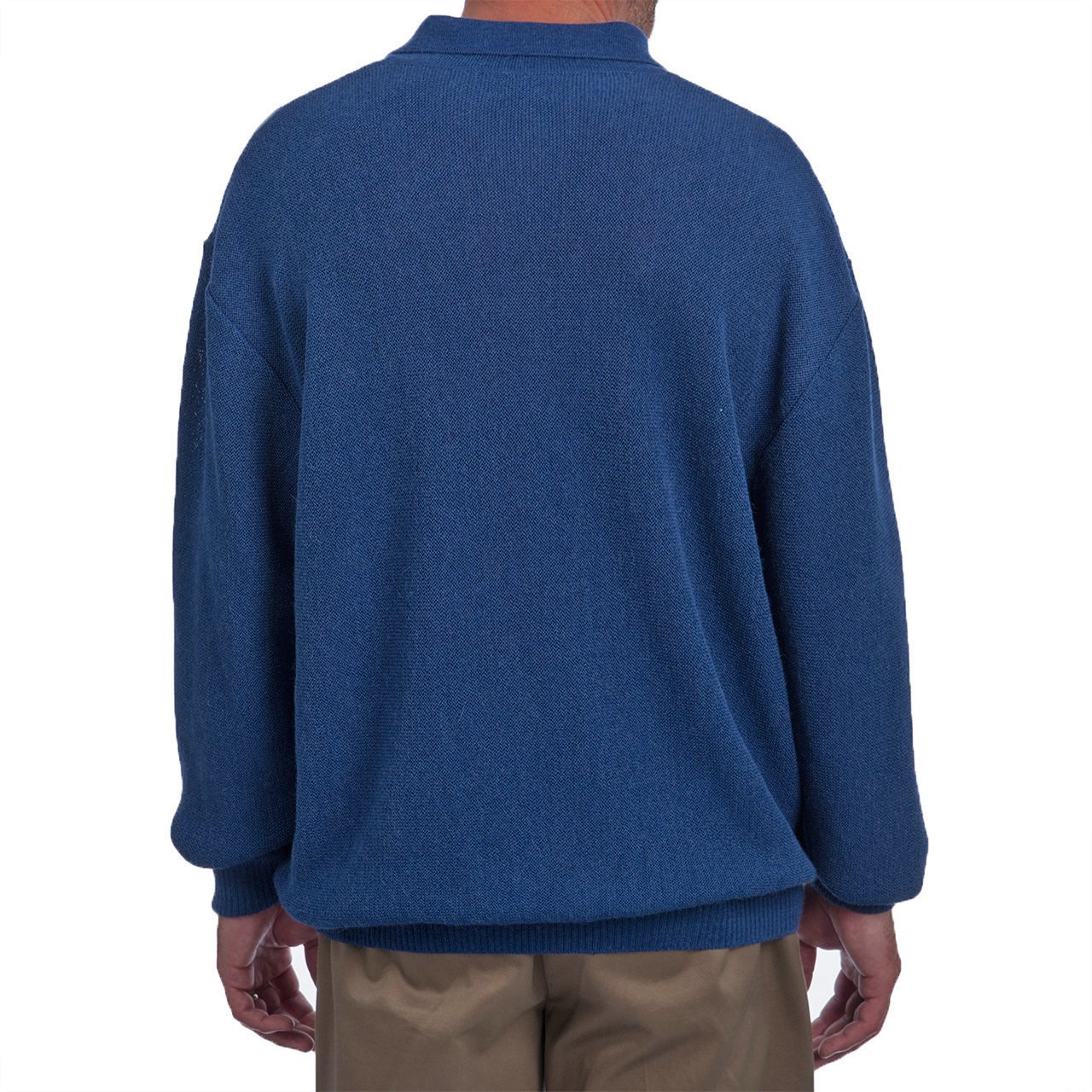 Premium Men's Polo Pullover Sweater - 100% Baby Alpaca Wool - Soft & Warm Winter Knitwear for Business Casual & Outdoor Activities