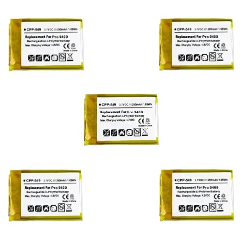 Premium Replacement Batteries for Jabra Pro 9465 Wireless Headset - 5-Pack Li-Pol 3.7V 295mAh (Compatible with Jabra 14192-00) | Long-Lasting Power for Office Headsets, Call Centers & Customer Service Professionals