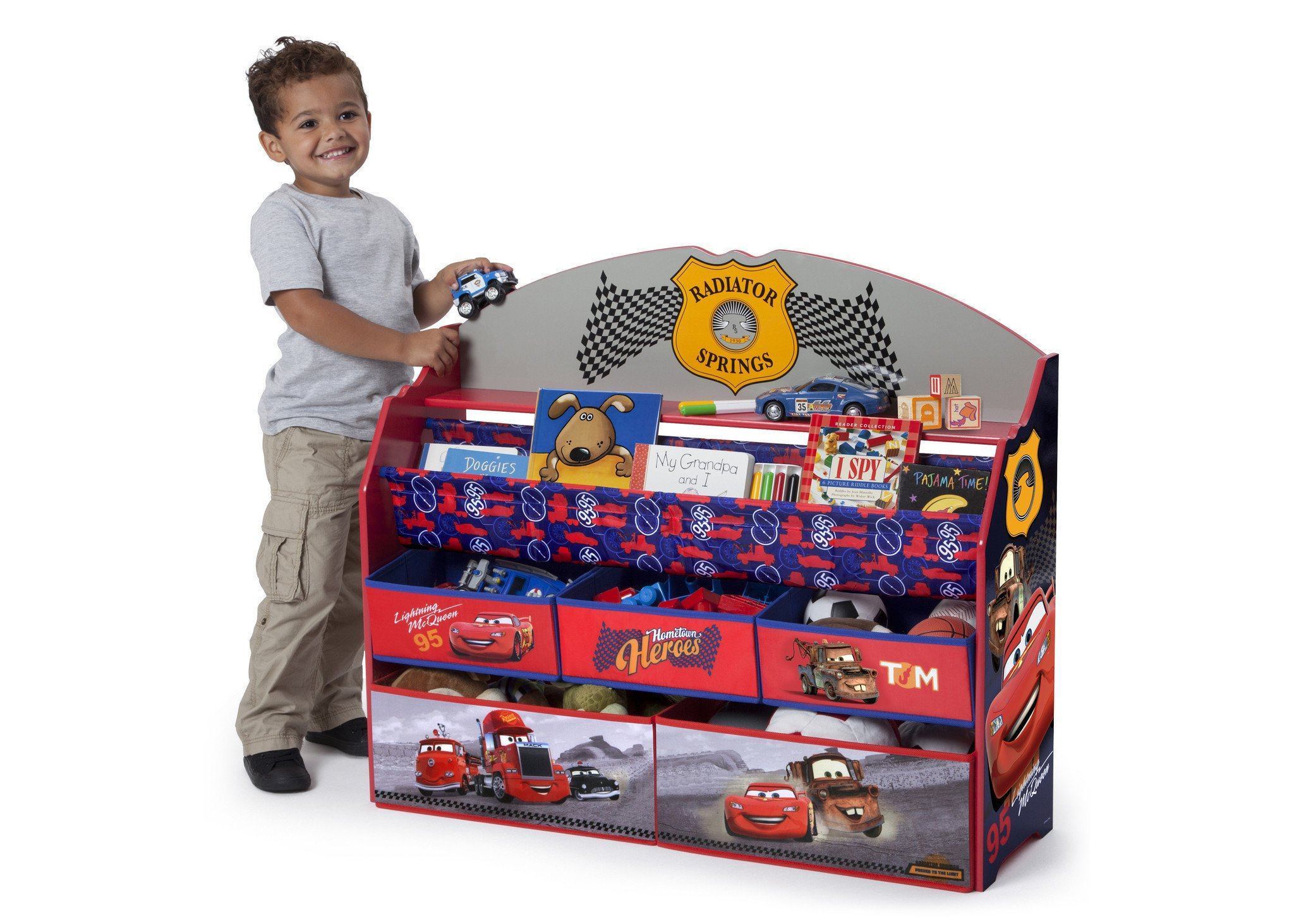 Deluxe Car-Themed Book and Toy Organizer for Kids - Perfect for Bedroom, Playroom, and Classroom Storage
