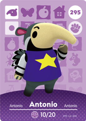 Antonio Animal Crossing Amiibo Card - Series 3 Collectible Trading Cards for Nintendo Switch | Perfect for Gaming, Collecting & Gift Giving