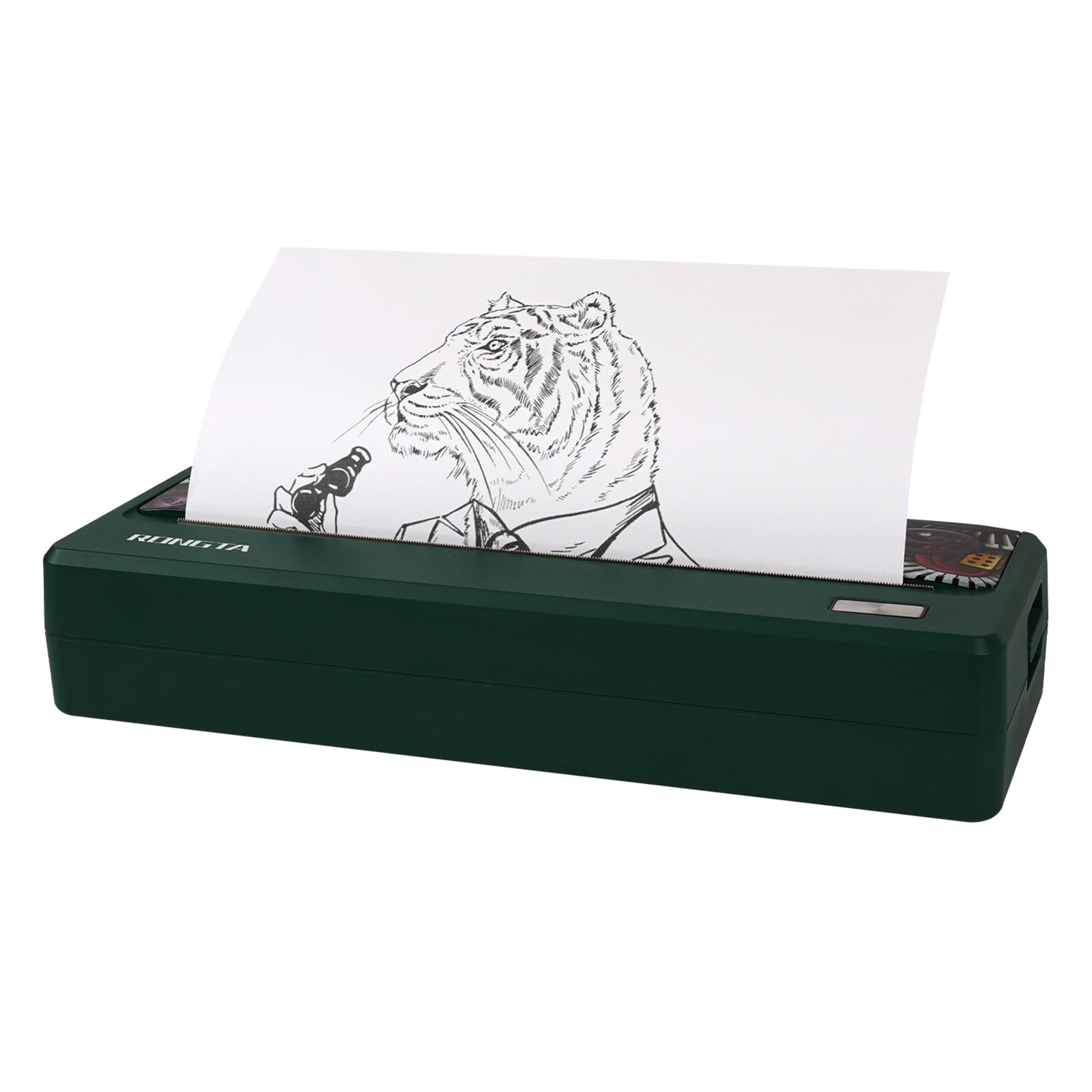 Rongta Wireless Portable Thermal Printer - 300DPI Inkless Bluetooth Mobile Printer for Travel, Compatible with Android iOS & Laptops, Supports 8.5