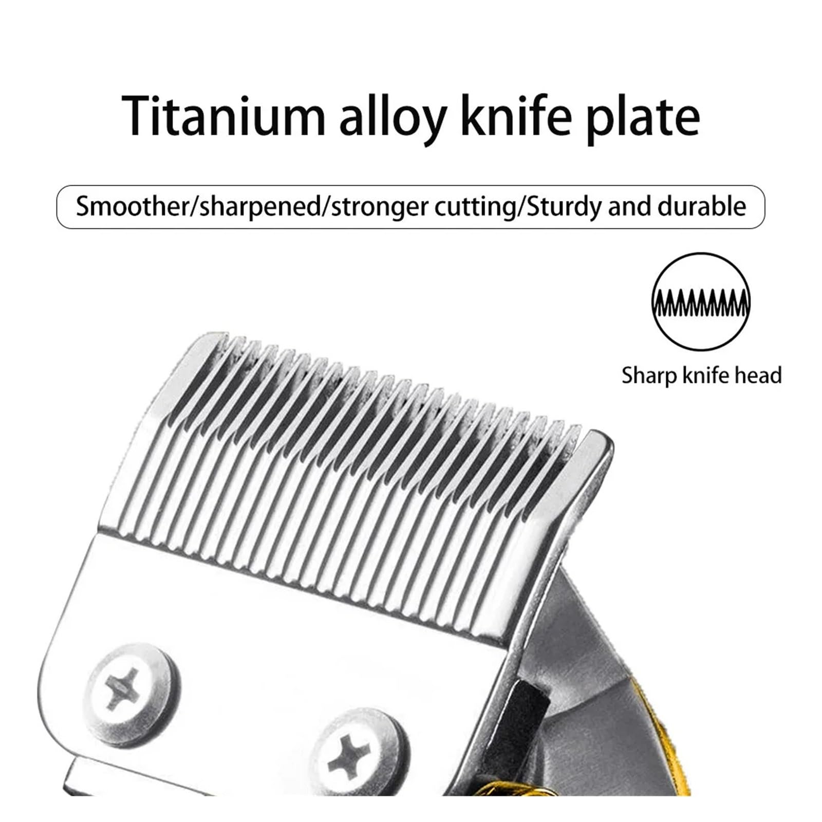 Professional Electric Hair Clipper for Men - Rechargeable USB Metal Hair Trimmer & Shaver with Gold Finish | Barber-Grade Cutting Machine for Home & Salon Use