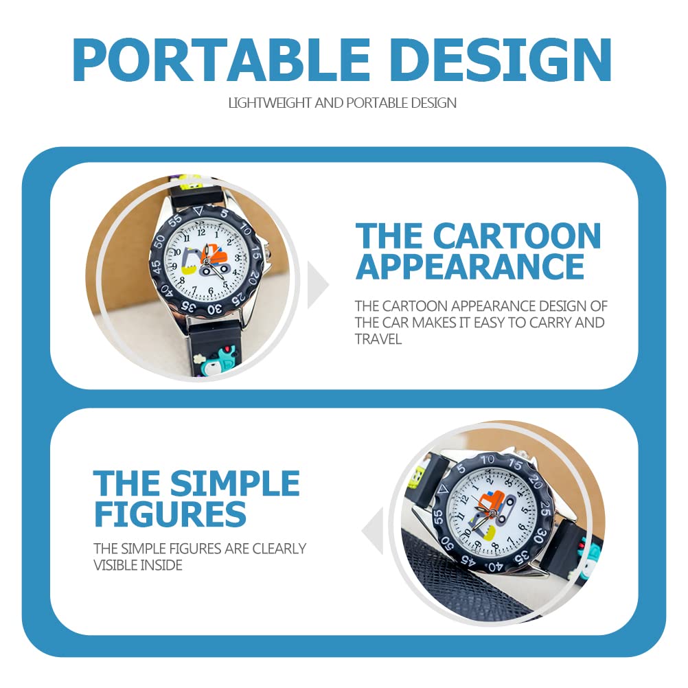 Kids Smart Watch - Cartoon Silicone Digger Watch for Boys & Girls | Playtime & School