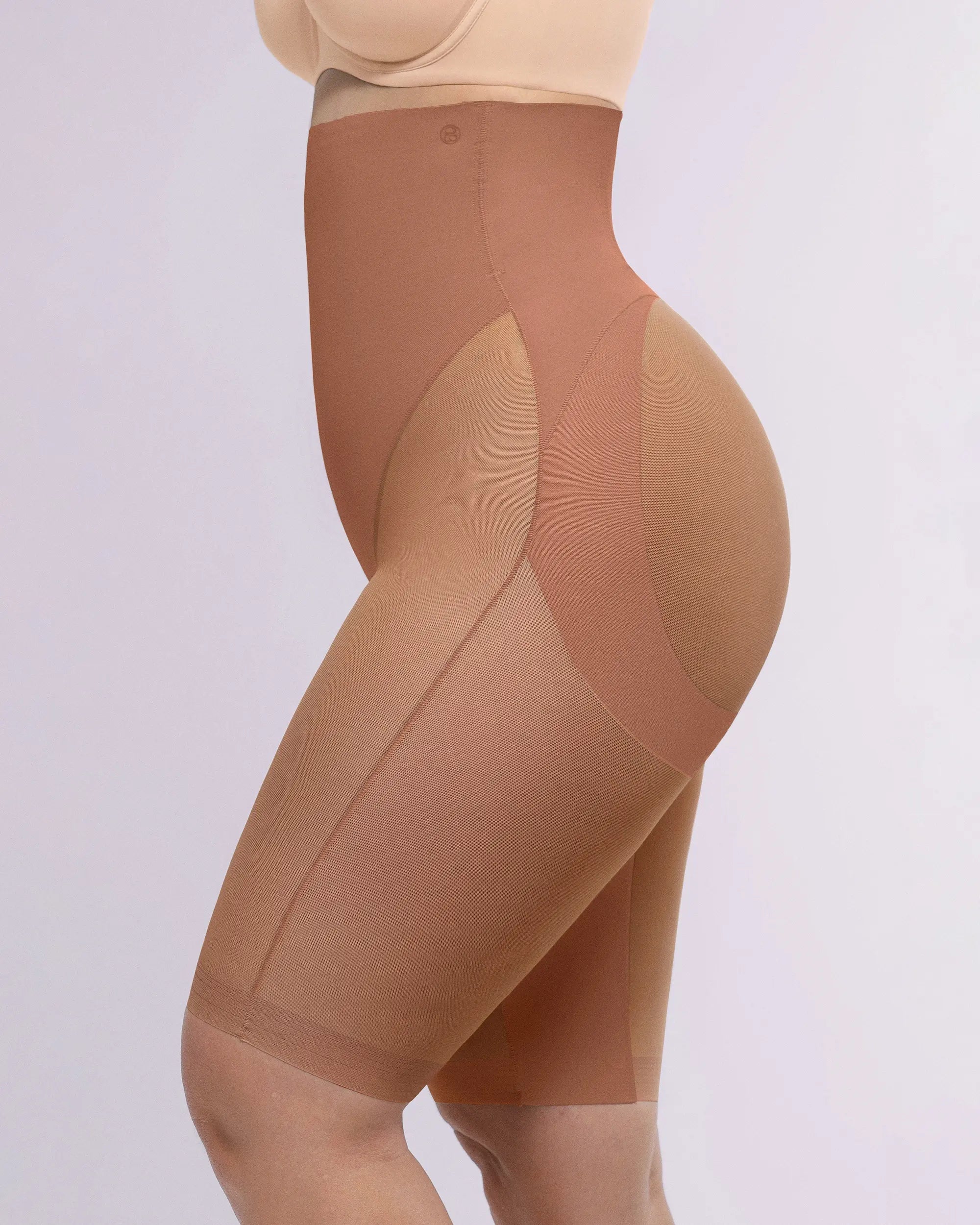 BOOT YEAH™ MeshSmooth™ Butt Lifting Above Knee Shorts for Women - High Waisted Tummy Control Workout Shorts - Perfect for Gym, Running, Yoga & Casual Wear