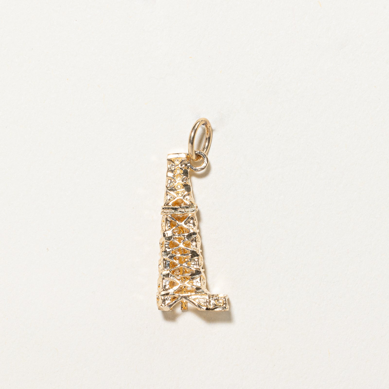 10K Yellow Gold Tower Charm Pendant for Necklace - Elegant & Dainty Jewelry Gift for Women - Perfect for Layering, Everyday Wear & Special Occasions
