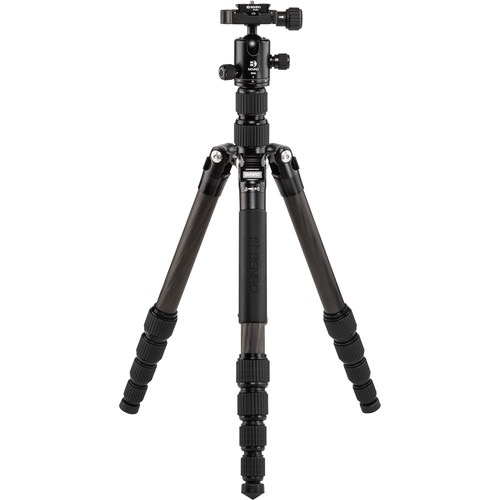 Benro Tripster Travel Tripod - Carbon Fiber 1 Series (Black) - Compact & Lightweight for Hiking, Vlogging & Outdoor Photography