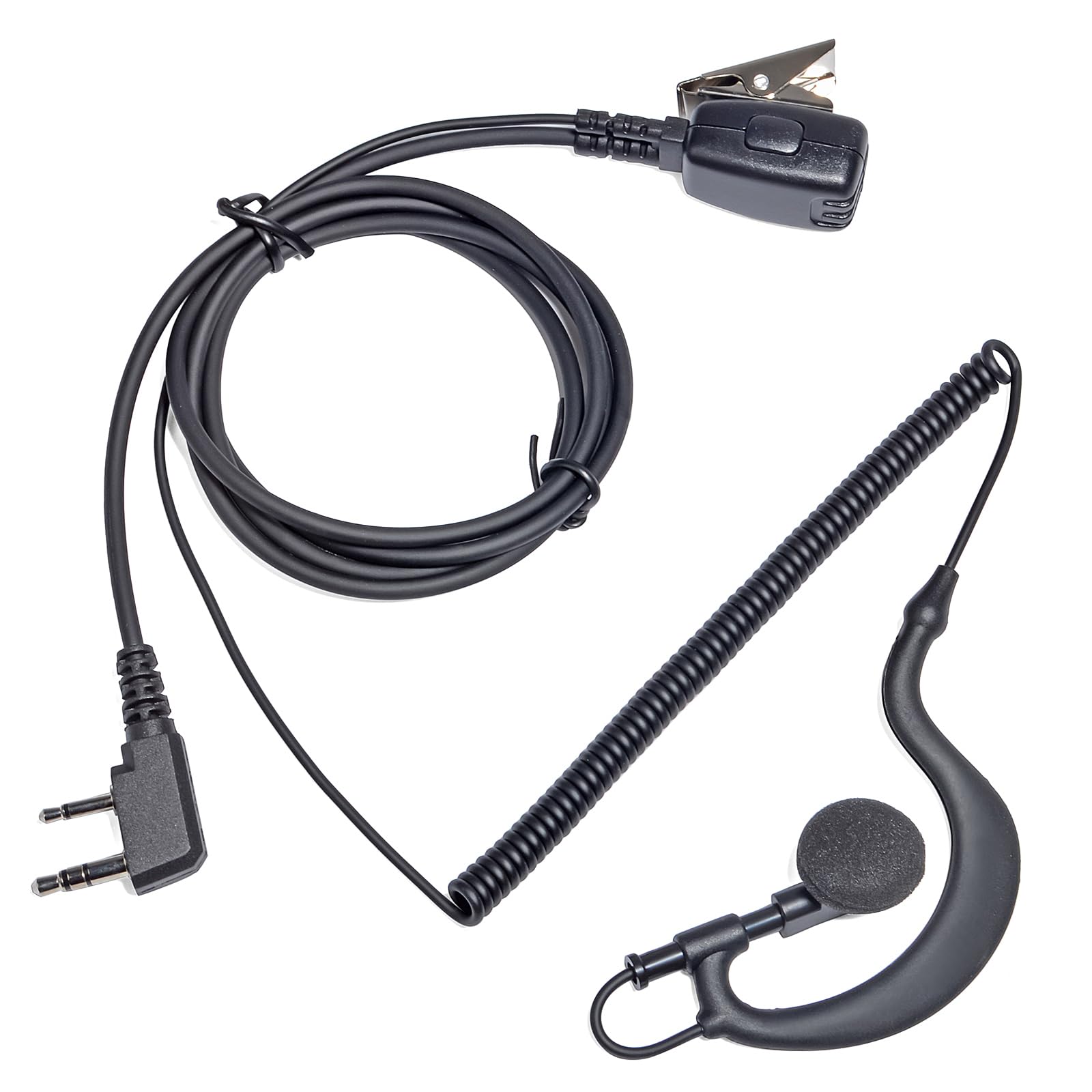 President Randy III CB Radio Headset - Compatible with Randy 3 Radios, Noise Cancelling Headphones with PTT Button (G-Shape) for Truckers & CB Enthusiasts - Perfect for Long Haul Driving & Radio Communication