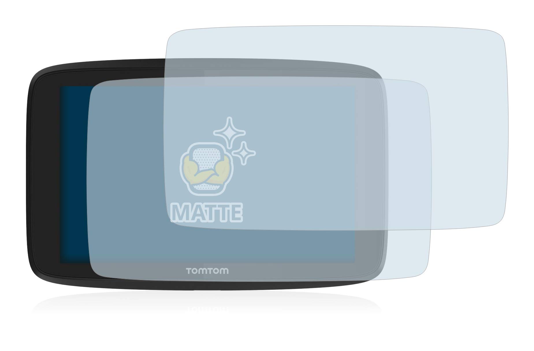 Brotect Anti-Glare Matte Screen Protector for TomTom Go Professional 620 GPS - 2 Pack, Anti-Fingerprint Protection Film - Perfect for Outdoor Navigation & Driving Visibility