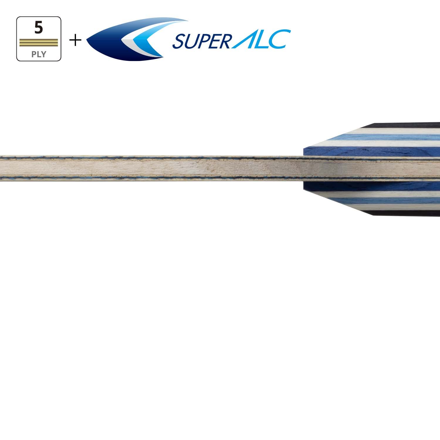 Butterfly Viscaria Super ALC Table Tennis Racket - Professional Carbon Fiber Blade for Competitive Play - Chinese Penhold & Shakehand Grip Styles - Perfect for Tournament Training & Advanced Players