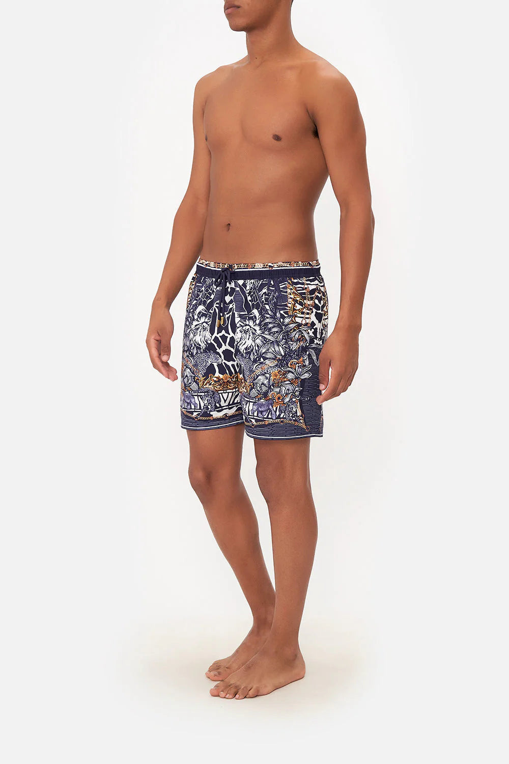Elastic Waist Boardshorts - Comfortable Swim Trunks for Men | Perfect for Beach, Pool, and Summer Activities