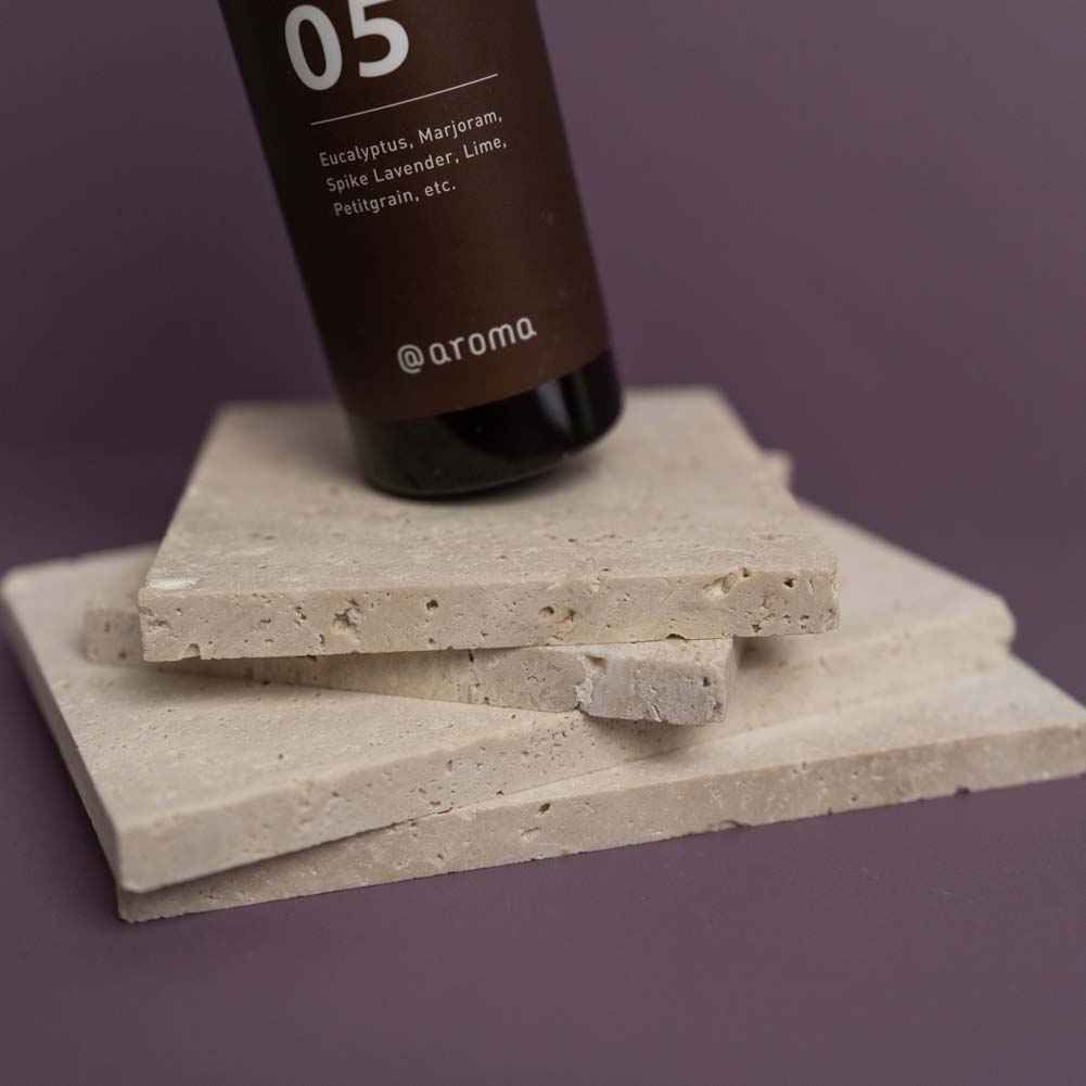 Mornington Like Stone Cream Ceramic Styling Prop - 10cm x 10cm x 1cm Thick - Perfect for Home Decor, Office Desk Accessories & DIY Craft Projects