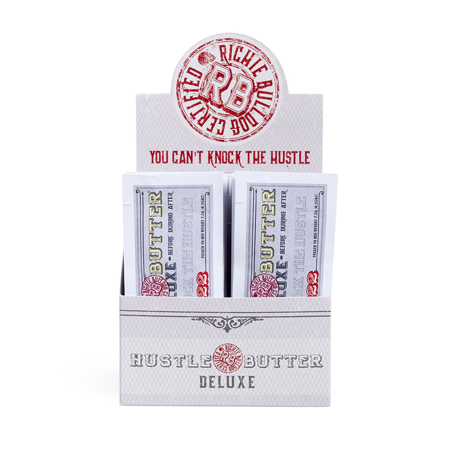 Hustle Butter Deluxe Tattoo Aftercare Cream - 50 Packets Display for Tattoo Healing, Moisturizing & Soothing Skin - Perfect for Tattoo Artists & Enthusiasts