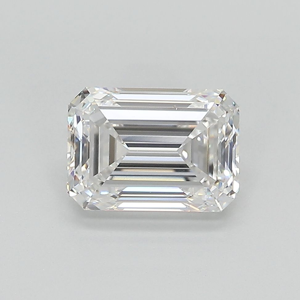 3.37 Carat D Color VVS2 Clarity Emerald Cut Lab-Grown Diamond for Engagement Rings & Fine Jewelry