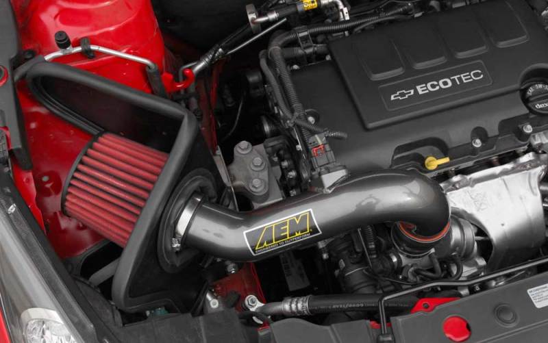 AEM 2011-2014 Chevrolet Cruze 1.4L Performance Cold Air Intake System - Gunmetal Gray - Improve Engine Power & Fuel Efficiency for Street & Track Racing