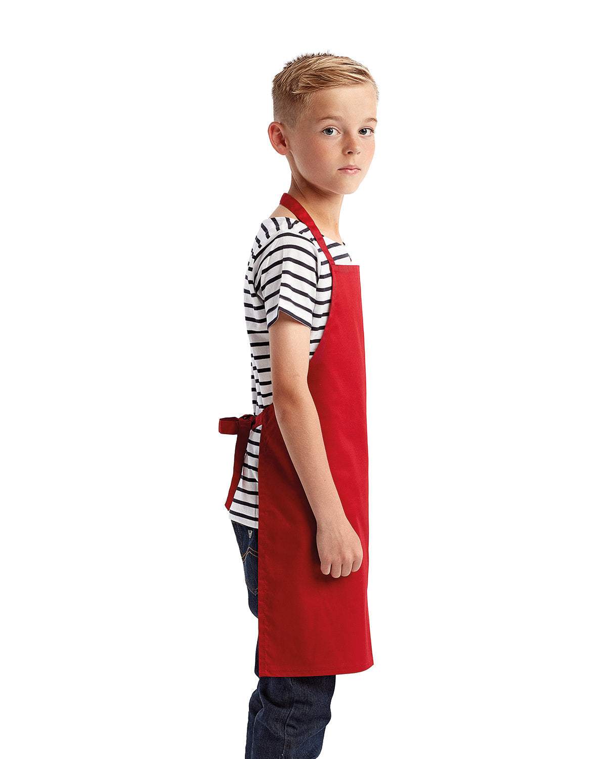Reprime RP149 Youth Recycled Apron - Eco-Friendly Kitchen Apron for Kids, Cooking & Baking, Arts & Crafts, Gardening - Adjustable & Washable