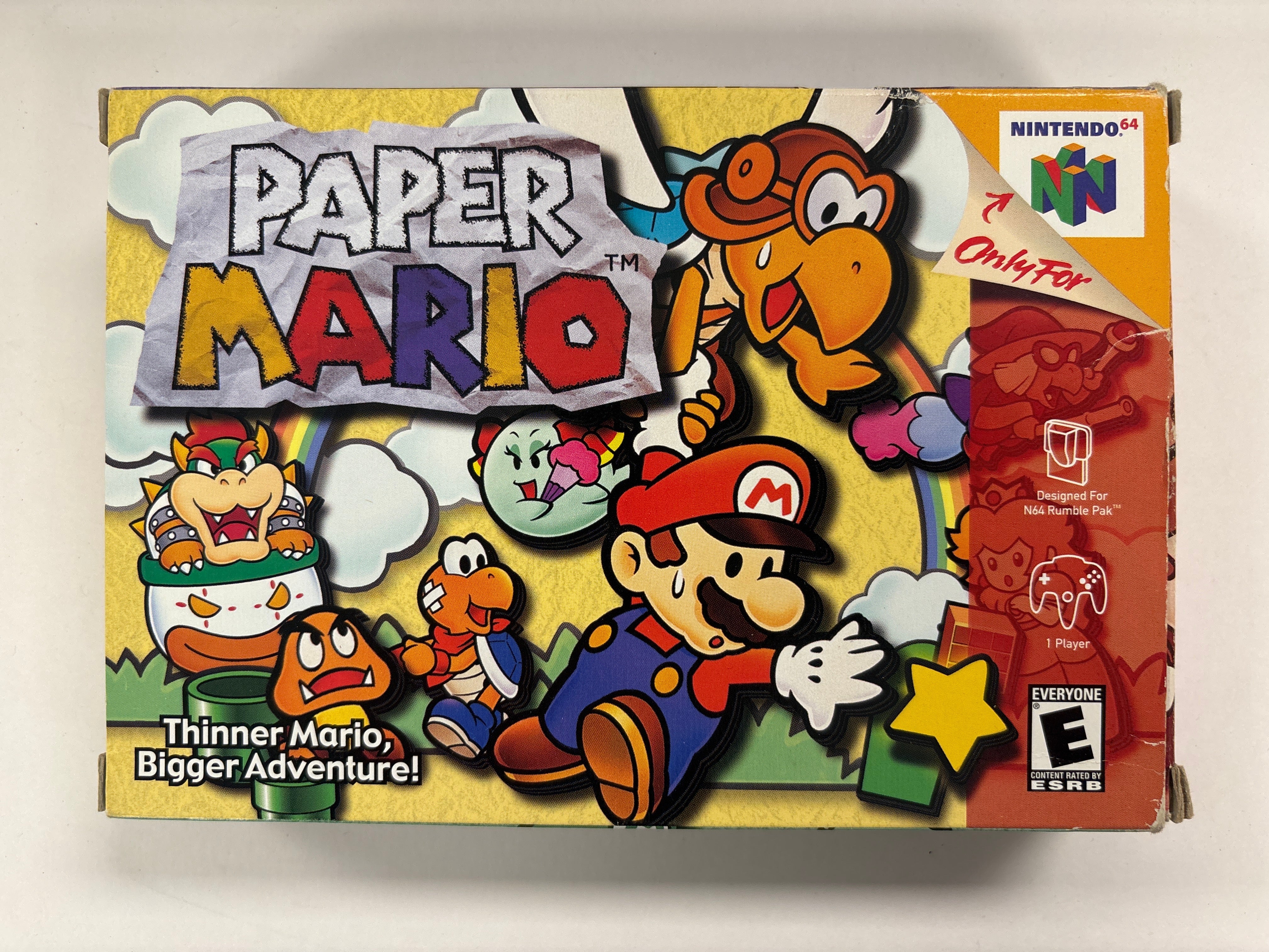 Original Paper Mario Nintendo 64 N64 Game Box & Manuals Only (No Game Included) - Perfect for Collectors & Display, Great for Retro Gaming Setup