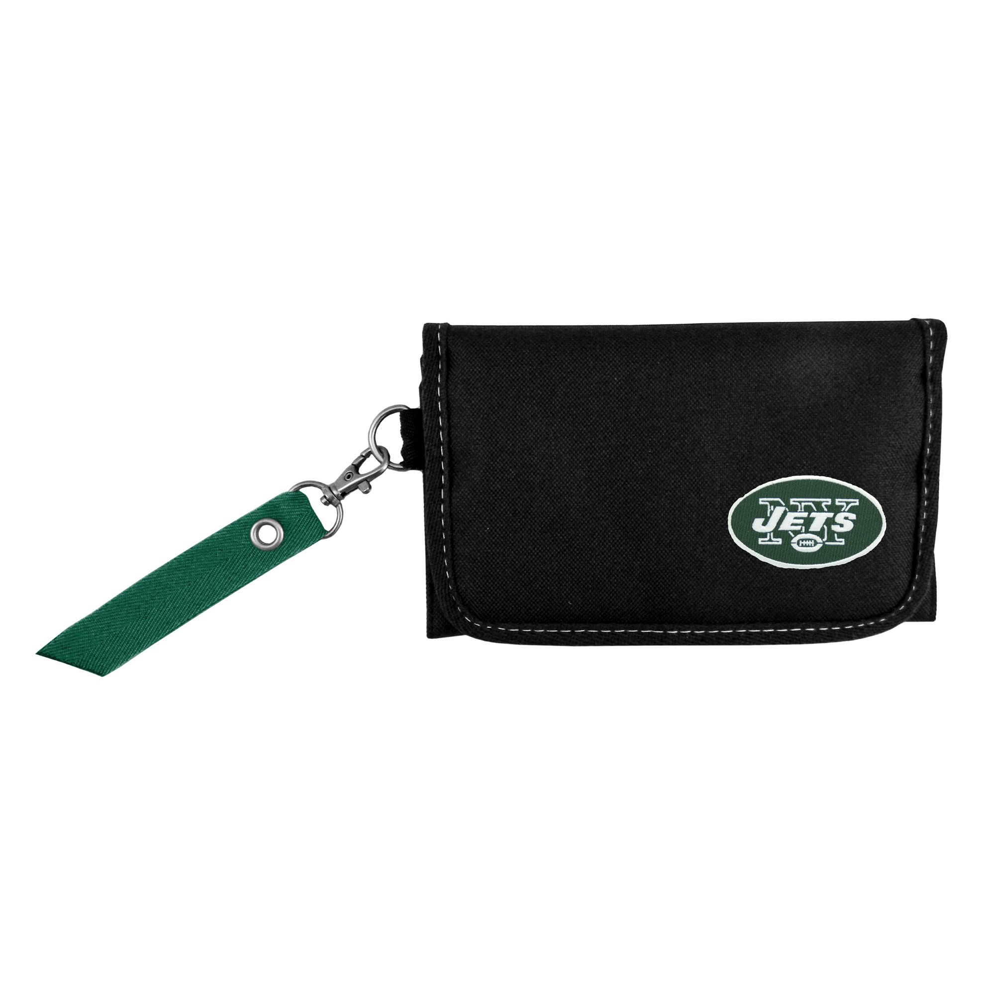 NFL Team Logo Ribbon Organizer Wallet - Premium Leather Card Holder for Credit Cards, IDs & Cash - Perfect for Football Fans & Game Day Essentials