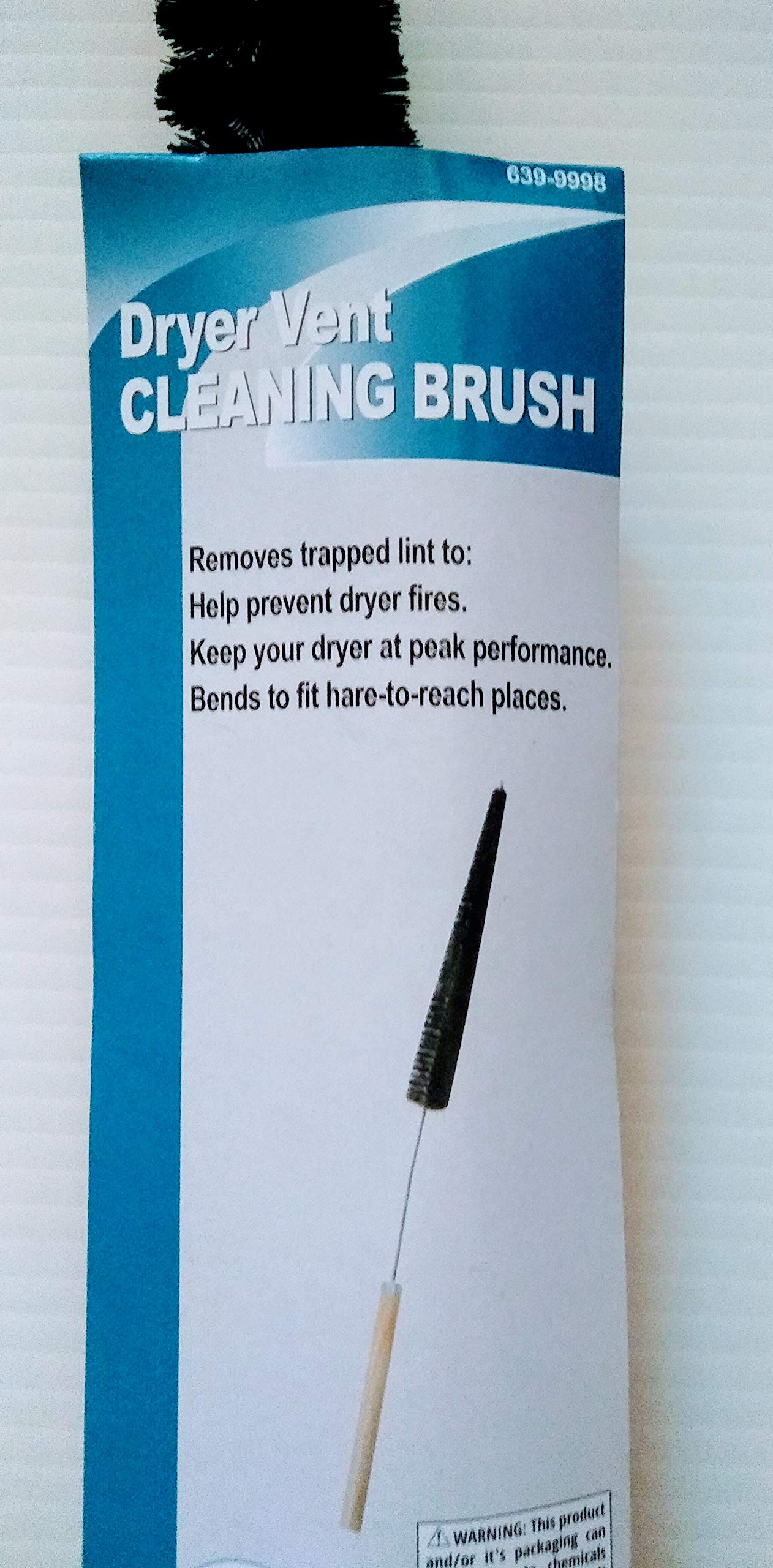 Professional Dryer Vent Cleaning Brush Kit - Lint Remover Tool for Clothes Dryer Ducts - Improves Airflow & Prevents Fire Hazards (Perfect for Home Laundry Rooms & RV Dryer Maintenance)