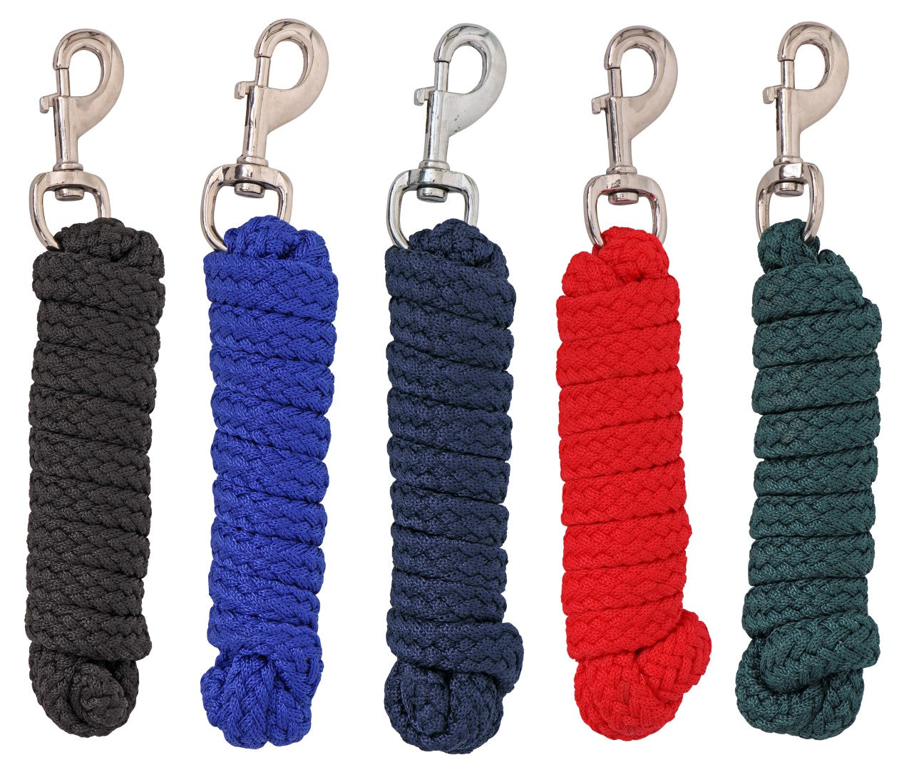 Premium Blue Braided Horse Lead Rope - Durable & Soft Nylon for Training, Grooming & Show - Perfect for Equestrian, Stable & Trail Riding
