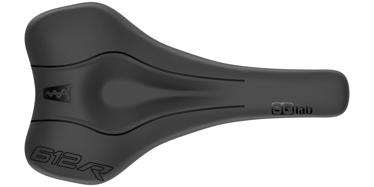 SQlab 612 Ergowave R Mountain Bike Saddle - Carbon Fiber Reinforced Polyamide Unisex MTB Saddle for Men & Women | Comfortable Cycling Seat for Trail Riding, Enduro & Cross-Country Biking