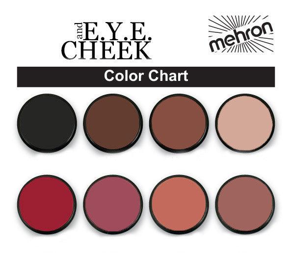 Mehron Professional E.Y.E & CHEEK Powder Palette - Vegan, Cruelty-Free Makeup for Eyes & Cheeks - Perfect for Stage, Cosplay & Everyday Use