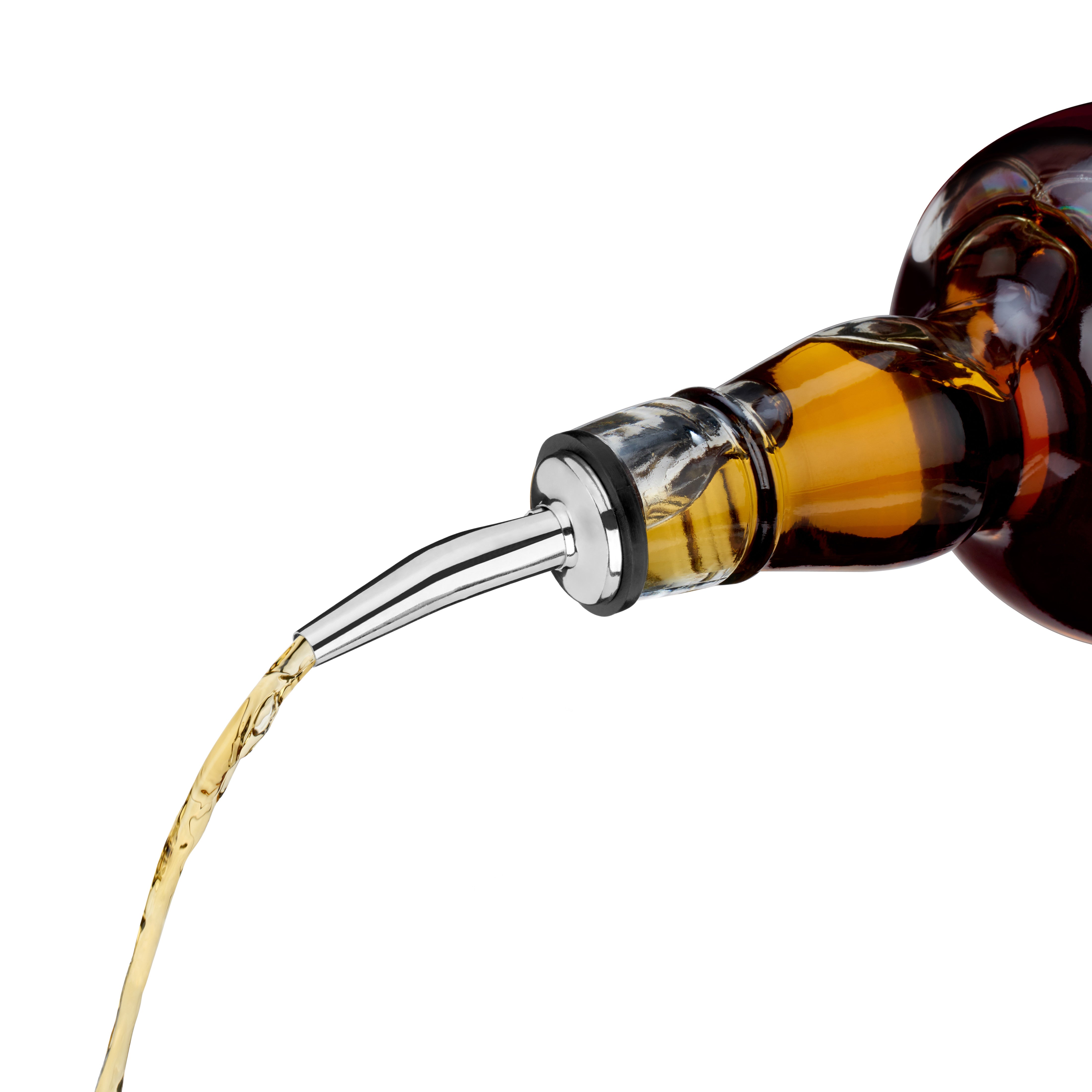 Premium Harrison Liquor Pourer - Stainless Steel Bartender Pour Spout with Drip-Free Design for Whiskey, Vodka & Wine Bottles - Perfect for Home Bars, Restaurants & Cocktail Parties