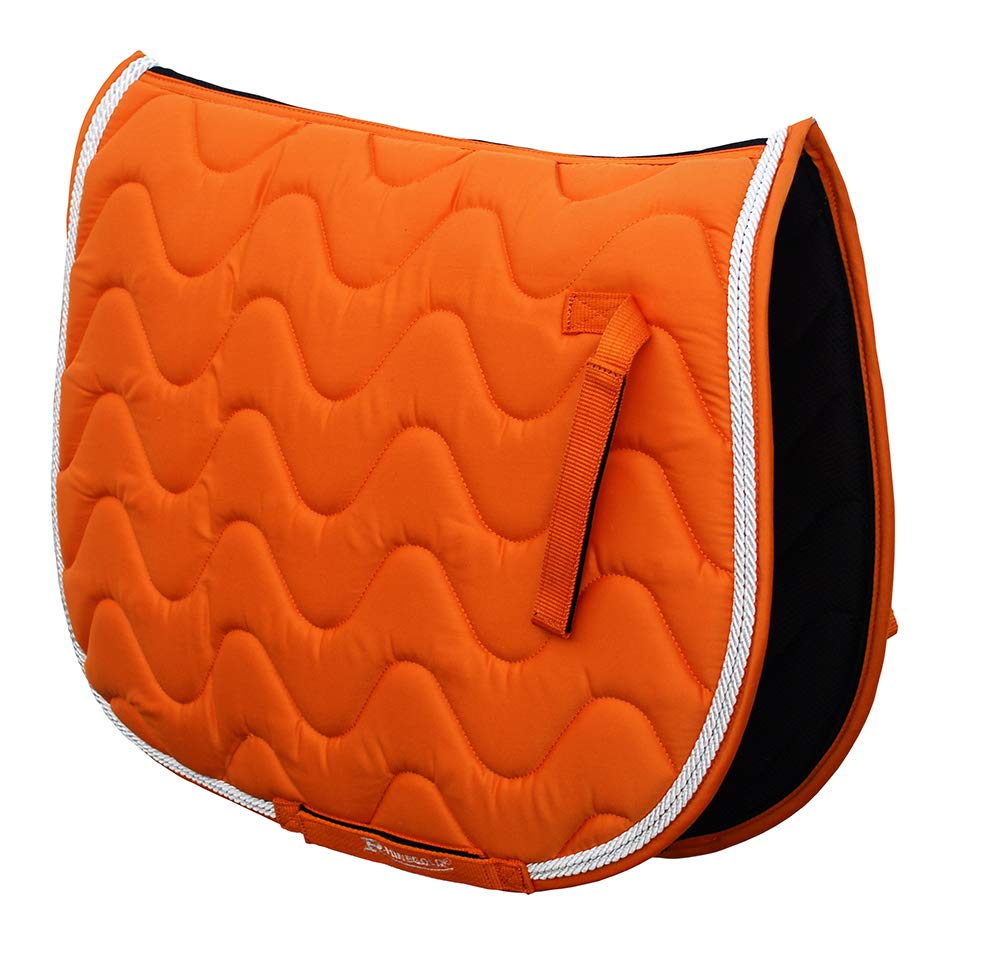 Wave Saddle Pad - Breathable & Shock-Absorbing Horse Riding Pad for Western & English Equestrian Sports | Perfect for Trail Riding, Dressage & Jumping