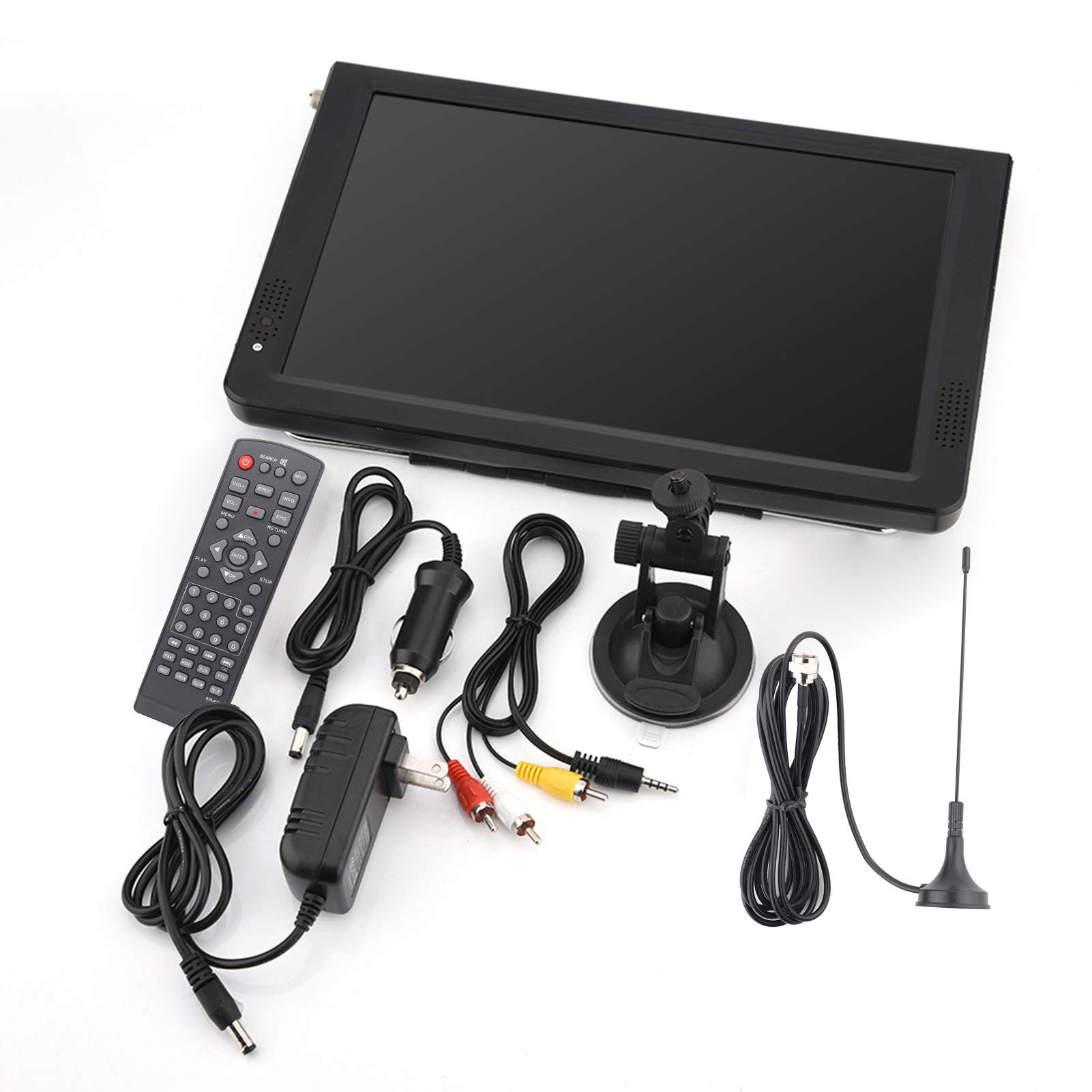 Portable Digital TV with 1080P HD Screen - Lightweight Car TV with Foldable Stand for Home & Travel | Perfect for Road Trips, Camping, and Emergency Use