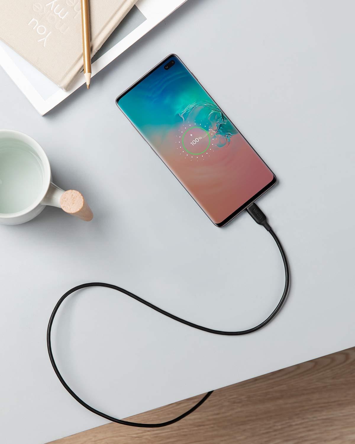 Anker Powerline III USB-C to USB-C Cable 2.0 (3ft, 60W) - Fast Charging Cable for MacBook Pro 2020, iPad Pro, iPad Air 4, Nintendo Switch, Samsung Galaxy S20/S9/S8 Plus, Google Pixel - Perfect for Home, Office & Travel Charging Needs